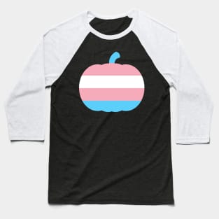 Halloween Pumpkin LGBT Flag Transgender PRIDE Baseball T-Shirt